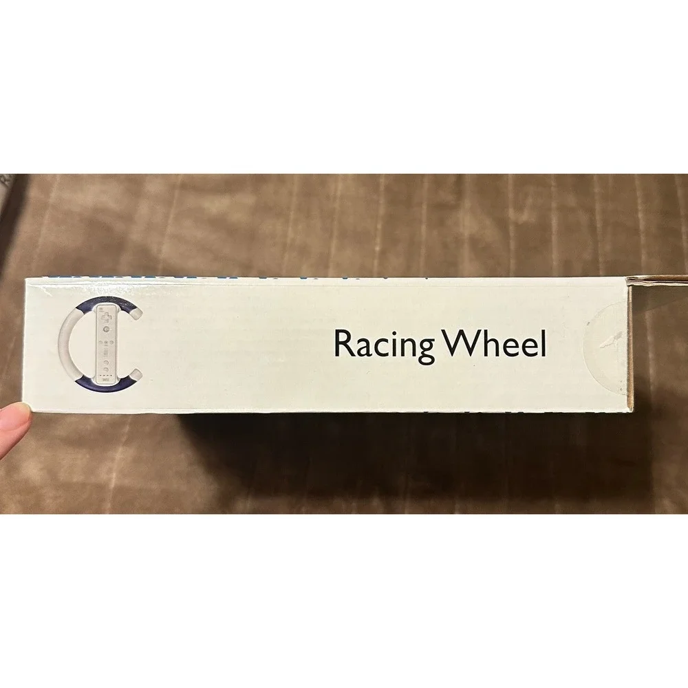 Verge‎ Racing Wheel Accessory for Nintendo Wii with Rubber Grips VGWRWHEEL